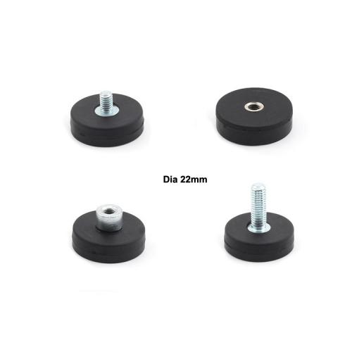 D22mm rubber coated magnet