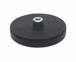 rubber coated magnet;disc magnet;black magnet