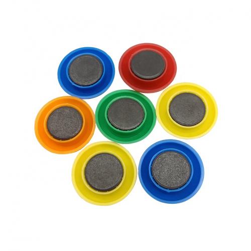 plastic pin magnet;round magnet