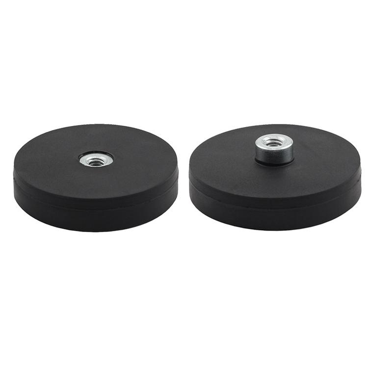 rubber coated magnet;disc magnet;black magnet