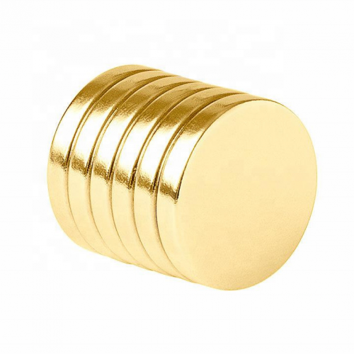 N52 Custom Rare Earth Gold Coated Mini Neodymium Magnet 1mm Thick Magnets