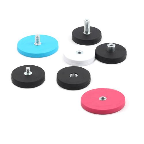 Rubber Coated Pot Magnet