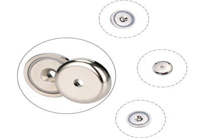 countersuk hole pot magnet